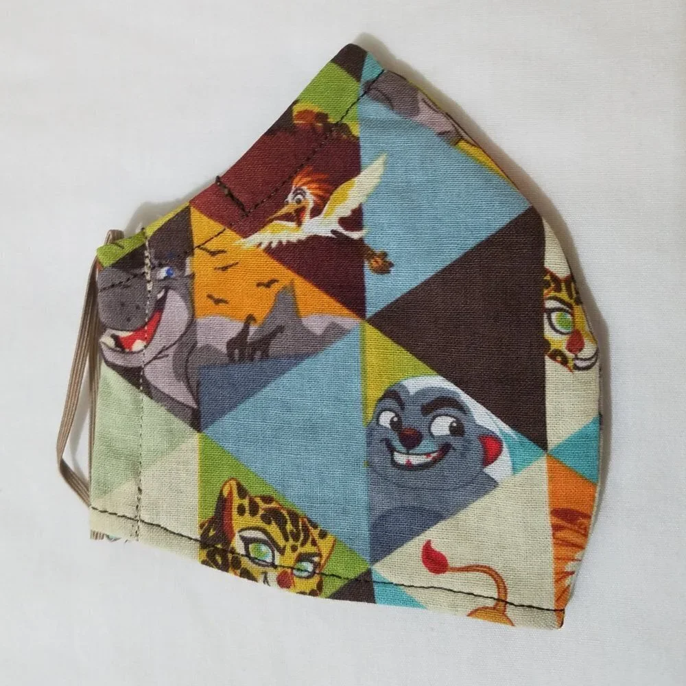 Lot of 3 Kids Face Mask with Nose Wire and Filter Pocket